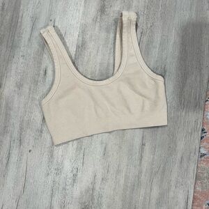 Beige alo yoga Ribbed Tank Top